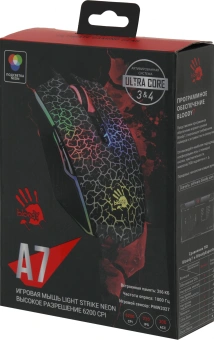 Мышь A4Tech Bloody A7 черный оптическая 6200dpi USB 8but - купить недорого с доставкой в интернет-магазине