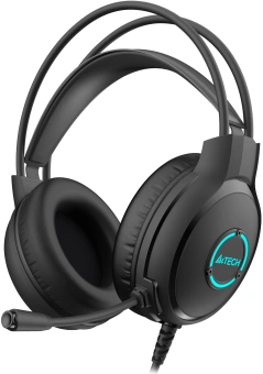 Наушники с микрофоном A4Tech Fstyler FH300U черный 2м мониторные USB оголовье (FH300U BLACK) - купить недорого с доставкой в интернет-магазине