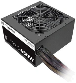 Блок питания Thermaltake ATX 650W TR2 S V2 80 PLUS WHITE (20+4pin) APFC 120mm fan 5xSATA RTL - купить недорого с доставкой в интернет-магазине