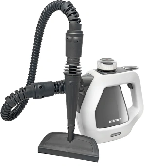 Пароочиститель ручной Kitfort КТ-918-2 1000Вт серый/белый - купить недорого с доставкой в интернет-магазине
