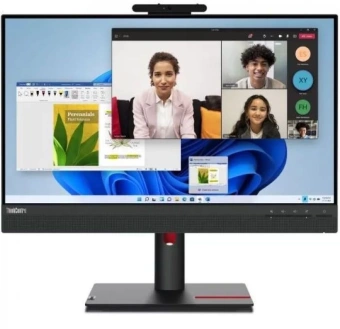 Монитор Lenovo 23.8" ThinkCentre TIO24 G5 черный IPS 4ms 16:9 M/M Cam матовая HAS Piv 1000:1 250cd 178гр/178гр 1920x1080 60Hz DP FHD USB 6.66кг - купить недорого с доставкой в интернет-магазине