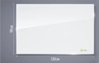 Доска стеклянная Cactus CS-GBD-90X120-UWT-TM Сквозное крепление стеклянная ультра белый 90x120см стекло крепления - купить недорого с доставкой в интернет-магазине
