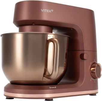 Миксер планетарный Vitek Элегия VT-PM0661 2000Вт кофейный - купить недорого с доставкой в интернет-магазине