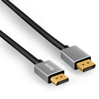 Кабель аудио-видео Buro V1.4 DisplayPort (m)/DisplayPort (m) 10м. позолоч.конт. черный (BHP-DPP-1.4-10G) - купить недорого с доставкой в интернет-магазине