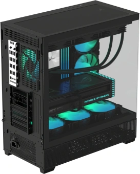Корпус Formula Crystal Z2 Plus FR черный без БП ATX 5x120mm 1xUSB2.0 2xUSB3.0 1xUSB3.1 audio bott PSU - купить недорого с доставкой в интернет-магазине