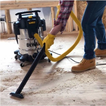 Строительный пылесос DeWalt DXV30SPTA 1050Вт (уборка: сухая/сбор воды/выдув) серый - купить недорого с доставкой в интернет-магазине