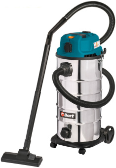 Строительный пылесос Bort BSS-1640-Storm 1600Вт (уборка: сухая/влажная) синий - купить недорого с доставкой в интернет-магазине