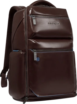 Рюкзак мужской Piquadro Blue Square CA6592B2BM/MO красное дерево натур.кожа - купить недорого с доставкой в интернет-магазине
