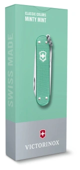 Нож перочинный Victorinox Classic SD Alox Minty Mint (0.6221.221G) 58мм 5функц. подар.коробка - купить недорого с доставкой в интернет-магазине