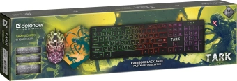 Клавиатура + мышь Defender Tark C-779 клав:черный мышь:черный USB LED (52779) - купить недорого с доставкой в интернет-магазине