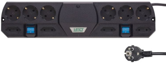 Сетевой фильтр Most TRG 5м (10 розеток) черный (коробка) - купить недорого с доставкой в интернет-магазине