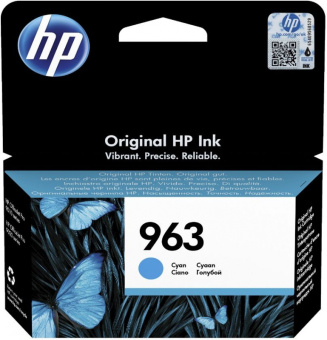 Картридж струйный HP 963 3JA23AE голубой (700стр.) для HP OfficeJet Pro 901x/902x HP - купить недорого с доставкой в интернет-магазине