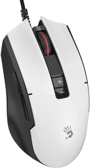 Мышь A4Tech Bloody ES8 белый оптическая 6000dpi USB 7but (ES8 PANDA WHITE) - купить недорого с доставкой в интернет-магазине