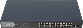 Коммутатор Hikvision DS-3E0526P-E 25x1Гбит/с 1SFP 24PoE+ 270W неуправляемый - купить недорого с доставкой в интернет-магазине