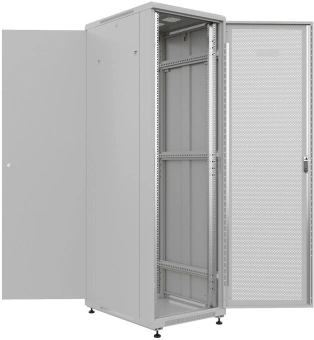 Шкаф серверный NTSS Премиум (NTSS-R22U6080PD) напольный 22U 600x800мм пер.дв.перфор. металл 900кг серый 710мм 54кг 1102мм IP20 сталь - купить недорого с доставкой в интернет-магазине