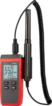 Термогигрометр RGK TH-30 портативный красный/черный (778626) - купить недорого с доставкой в интернет-магазине