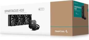 Система водяного охлаждения Deepcool Spartacus 420 ARGB Soc-AM5/AM4/1200/1700/1851 черный 4-pin 32.89dB Al LCD 2647gr Ret (R-SPT420-BKDSMP-G-1) - купить недорого с доставкой в интернет-магазине