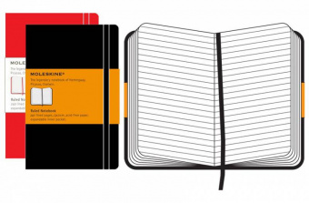 Блокнот Moleskine CLASSIC QP060 Large 130х210мм 240стр. линейка твердая обложка черный - купить недорого с доставкой в интернет-магазине