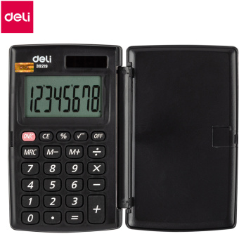 Калькулятор карманный Deli E39219 серый 8-разр. - купить недорого с доставкой в интернет-магазине