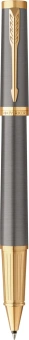 Ручка роллер Parker Ingenuity Grey Core GT (2213727) F черн. черн. подар.кор. - купить недорого с доставкой в интернет-магазине
