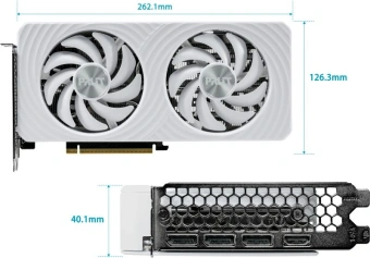 Видеокарта Palit PCI-E 5.0 PA-RTX5060TI WHITE OC NVIDIA GeForce RTX 5060TI 8Gb 128bit GDDR7 2407/28000 HDMIx1 DPx3 HDCP Ret - купить недорого с доставкой в интернет-магазине