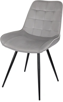 Стул для дома Бюрократ CH-K2_4 комплект 4шт св.серый Holland 09 металл черный на ножках (CH-K2_1/HL09_4) - купить недорого с доставкой в интернет-магазине