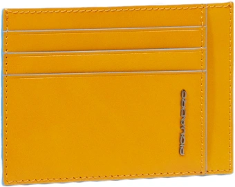 Чехол для кредитных карт Piquadro Blue Square PP2762B2R/G шафрановый натур.кожа - купить недорого с доставкой в интернет-магазине