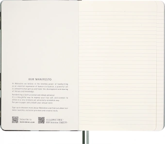 Блокнот Moleskine LIMITED EDITION YEAR OF THE SNAKE LECNYSNKLVSQP060 130х210мм обложка текстиль 176стр. линейка Leaves - купить недорого с доставкой в интернет-магазине