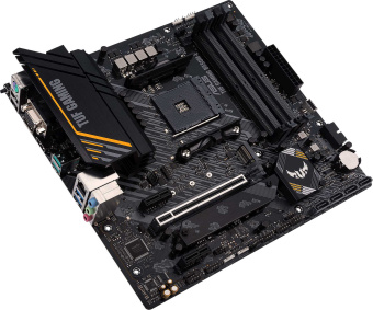 Материнская плата Asus TUF GAMING B550M-E Soc-AM4 AMD B550 4xDDR4 mATX AC`97 8ch(7.1) GbLAN RAID+VGA+HDMI+DP - купить недорого с доставкой в интернет-магазине