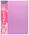 Папка панорама на 4-х кольцах Бюрократ Pastel PAST0740/4RPINK A4 пластик 0.7мм кор.40мм торц.карм с бум. встав розовый
