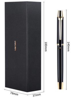 Ручка гелев. Deli S158 черный d=0.5мм черн. черн. подар.кор. стреловидный пиш. наконечник линия 0.35мм кругл. 3 ручки - купить недорого с доставкой в интернет-магазине