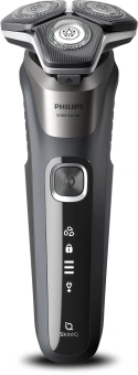Бритва роторная Philips S5887/50 реж.эл.:3 питан.:аккум. серый - купить недорого с доставкой в интернет-магазине