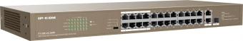 Коммутатор IP-Com F1126P-24-250W (L2) 24x100Мбит/с 2x1Гбит/с 1xКомбо(1000BASE-T/SFP) 1SFP 24PoE 230W неуправляемый - купить недорого с доставкой в интернет-магазине