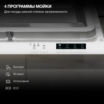 Посудомоечная машина встраив. Hyundai HBD 640P 1900Вт полноразмерная - купить недорого с доставкой в интернет-магазине