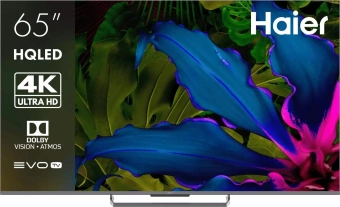 Телевизор QLED Haier 65" Smart TV S6 Frameless серый 4K Ultra HD 144Hz MEMC DVB-T DVB-T2 DVB-C DVB-S DVB-S2 USB WiFi Smart TV - купить недорого с доставкой в интернет-магазине
