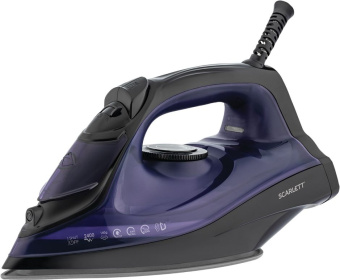 Утюг Scarlett SC-SI30K57 2400Вт черный/фиолетовый - купить недорого с доставкой в интернет-магазине