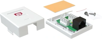 Розетка Sysmatrix SB 15EU.WH комп. RJ45 1 кат.5E UTP бел. - купить недорого с доставкой в интернет-магазине