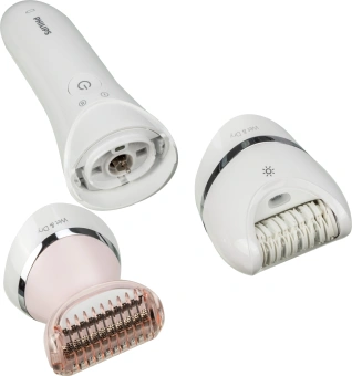 Эпилятор Philips BRE710/00 скор.:2 насад.:4 белый - купить недорого с доставкой в интернет-магазине