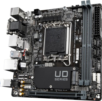 Материнская плата Gigabyte H610I DDR4 Soc-1700 Intel H610 2xDDR4 mini-ITX AC`97 8ch(7.1) GbLAN+VGA+HDMI+DP - купить недорого с доставкой в интернет-магазине