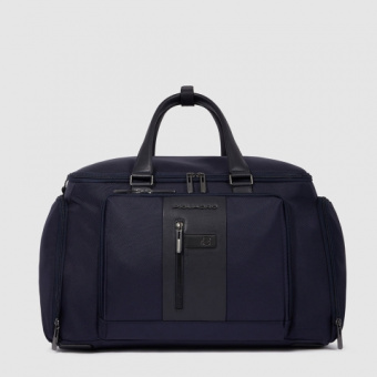 Сумка дорожная Piquadro Brief2 BV6305BR2/BLU синяя нейлон/натур.кожа - купить недорого с доставкой в интернет-магазине