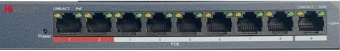 Коммутатор HiWatch DS-S908P(B) 9x100Мбит/с 8PoE 60W неуправляемый - купить недорого с доставкой в интернет-магазине
