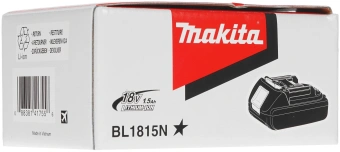 Батарея аккумуляторная Makita BL1815N LXT 18В 1.5Ач Li-Ion (632A54-1) - купить недорого с доставкой в интернет-магазине