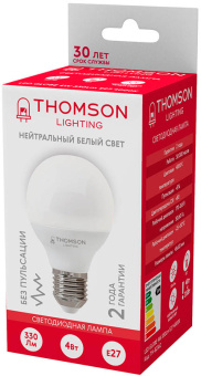 Лампа светодиодная Thomson TH-B2362 4Вт цок.:E27 шар 220B св.свеч.бел.нейт. Globe (упак.:1шт) - купить недорого с доставкой в интернет-магазине
