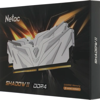 Память DDR4 2x8GB 3200MHz Netac NTSWD4P32DP-16W Shadow II RTL Gaming PC4-25600 CL16 DIMM 288-pin 1.35В с радиатором Ret - купить недорого с доставкой в интернет-магазине
