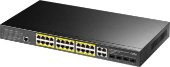 Коммутатор Cudy GS2028PS4-300W (L2) 28x1Гбит/с 4SFP 24PoE+ 300W управляемый - купить недорого с доставкой в интернет-магазине