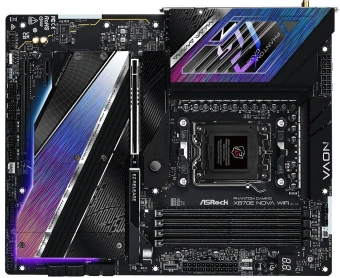 Материнская плата Asrock X870E NOVA WIFI Socket AM5 AMD X870E 4xDDR5 ATX AC`97 8ch(7.1) 5Gigabit RAID+HDMI - купить недорого с доставкой в интернет-магазине