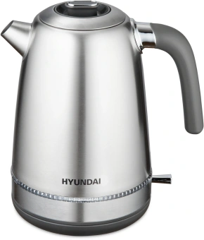 Чайник электрический Hyundai HYK-S5806 1.7л. 2200Вт серебристый матовый/черный корпус: металл - купить недорого с доставкой в интернет-магазине