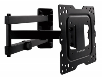 Кронштейн для телевизора Kromax DIX-18 черный 22"-65" макс.40кг настенный поворот и наклон - купить недорого с доставкой в интернет-магазине