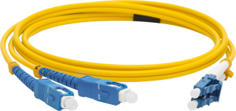 Патч-корд Lanmaster LAN-2LC-2SC/SU-1.0 2x9/125 OS1/OS2 LC дуплекс-SC дуплекс 1м LSZH желтый - купить недорого с доставкой в интернет-магазине