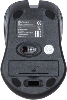 Мышь Оклик 545MW черный/синий оптическая 1600dpi беспров. USB для ноутбука 4but (368630) - купить недорого с доставкой в интернет-магазине